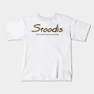 Stoodis Permanent Land Ownership Brown Print Kids T-Shirt